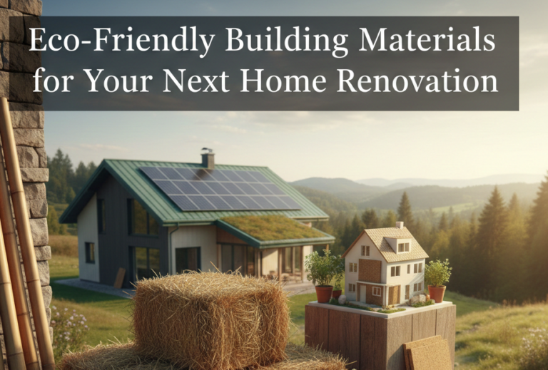 Eco-Friendly Building Materials for Your Next Home Renovation