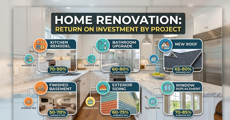 Home Renovation Return on Investment by Project