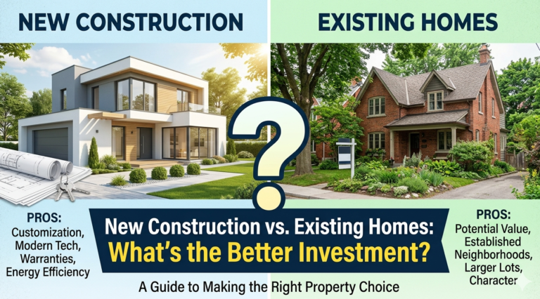 New Construction vs. Existing Homes: What’s the Better Investment?