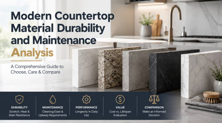Modern Countertop Material Durability and Maintenance Analysis