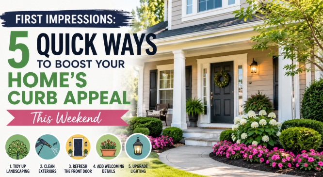 First Impressions: 5 Quick Ways to Boost Your Home’s Curb Appeal This Weekend