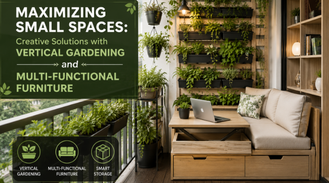Maximizing Small Spaces: Creative Solutions with Vertical Gardening and Multi-functional Furniture