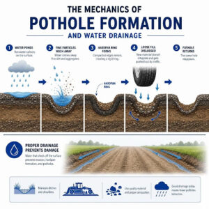 Why Potholes Form in Dirt and Gravel Surfaces